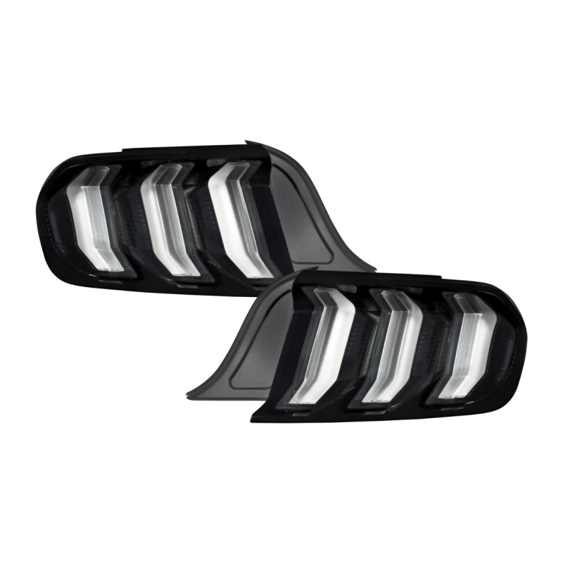 Ford Mustang Tail Lights - Rear - FORM Lighting - Sequential LED - Smoke - `15-`23